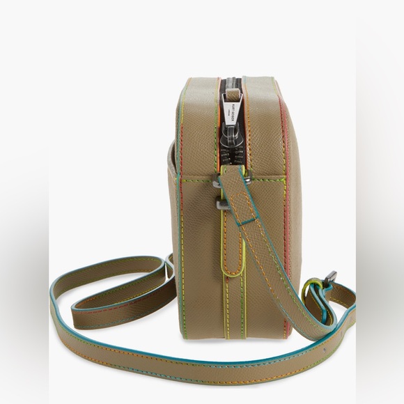Kurt Geiger Tan Crossbody Bag with Colorful Lining - Picture 13 of 14